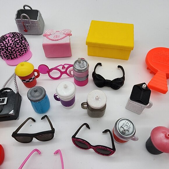 Lot of 47 Assorted LOL Surprise OMG Dolls Accessories Clothes Bottles Glasses - Picture 7 of 7